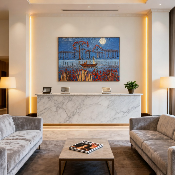 Prelude to the Thunderstorm - oil painting print By Anson Ang HK