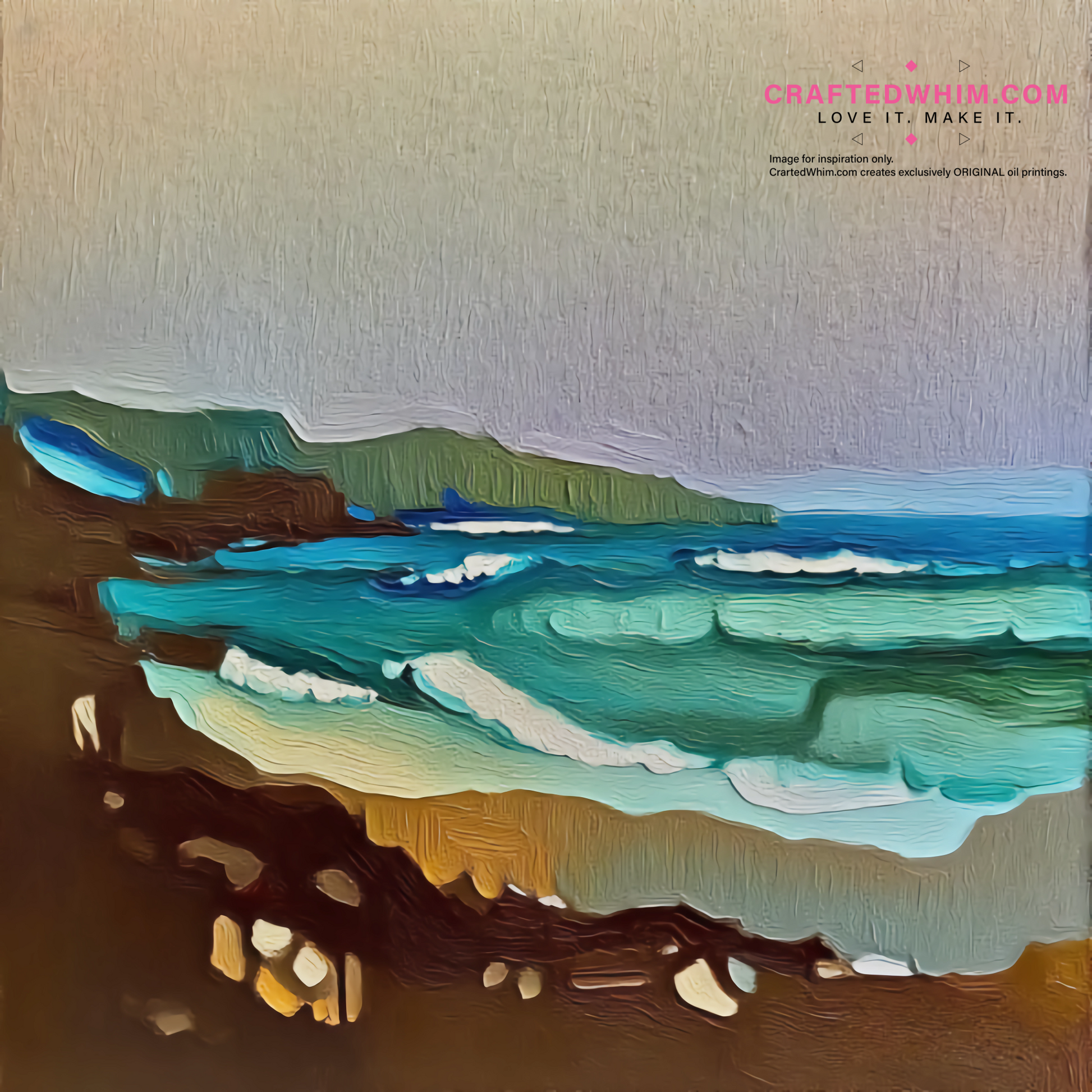 Profundity of Bedrock - oil painting print By Anson Ang HK