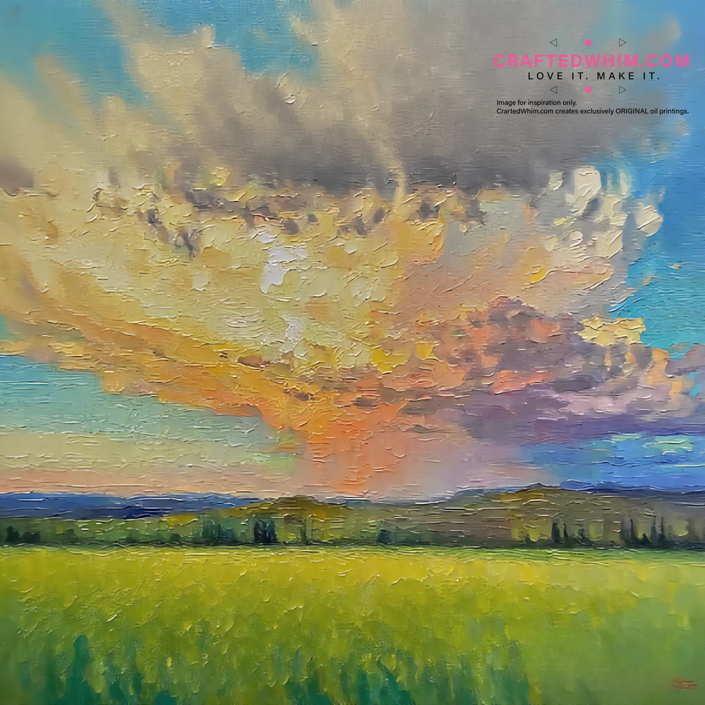 Realm of the Midnight Sun - oil painting print By Anson Ang HK