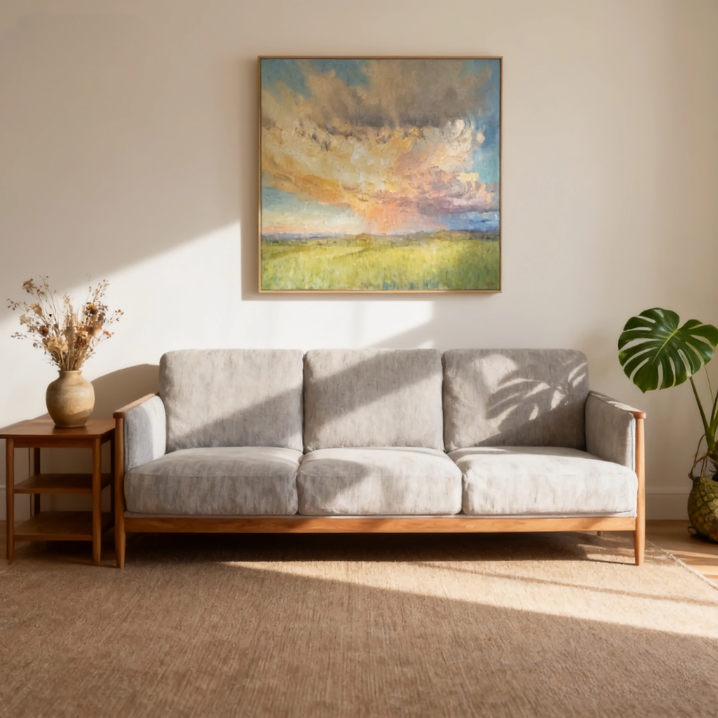 Realm of the Midnight Sun - oil painting print By Anson Ang HK