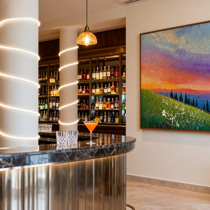 Respiration of the Firmament - oil painting print By Anson Ang HK