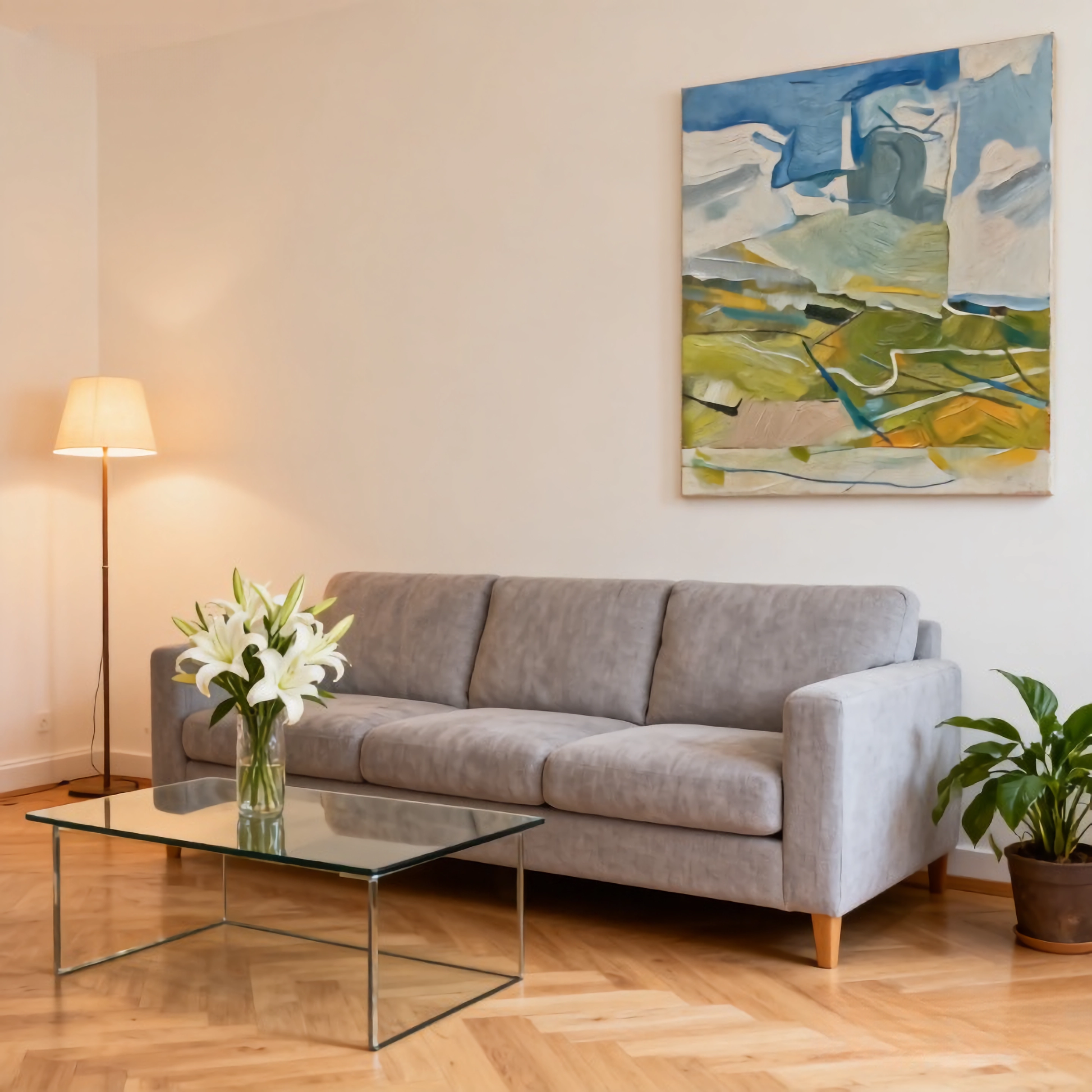 Rhythm of Basalt Columns - oil painting print By Anson Ang HK