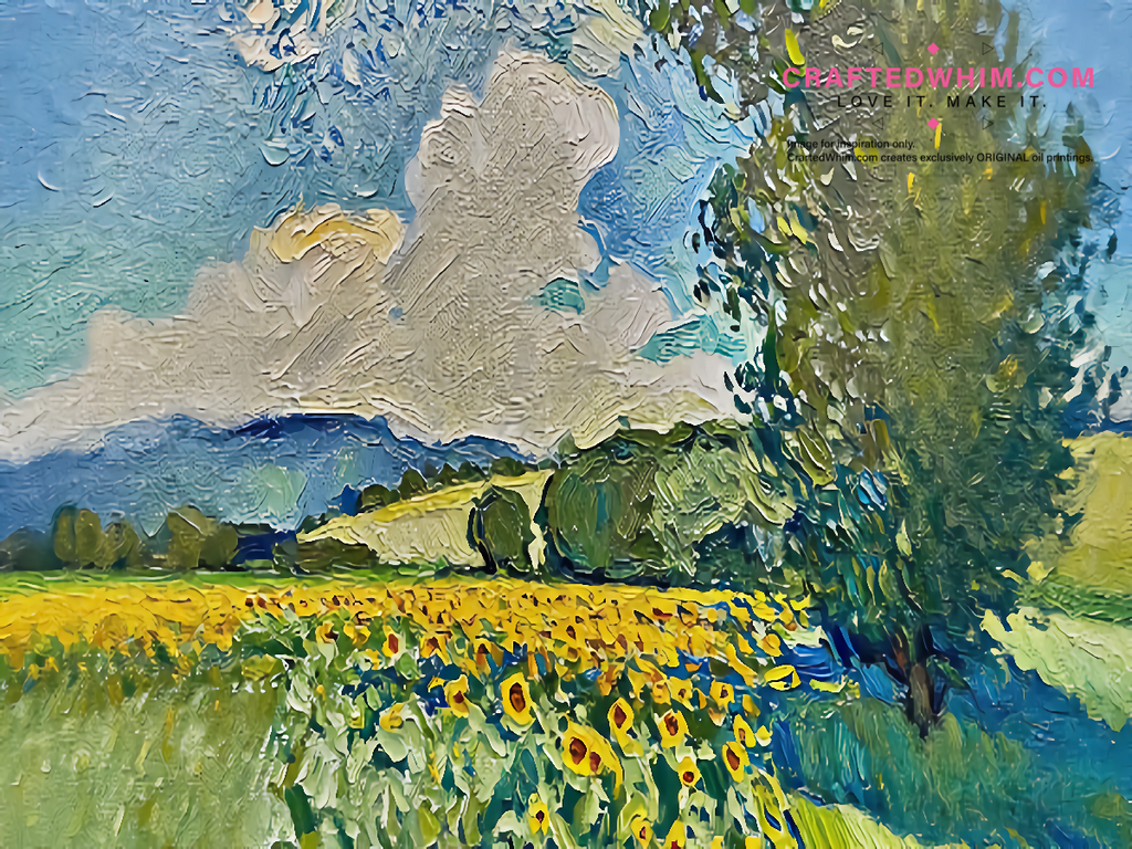 Rhythm of the Agricultural Calendar - oil painting print By Anson Ang HK