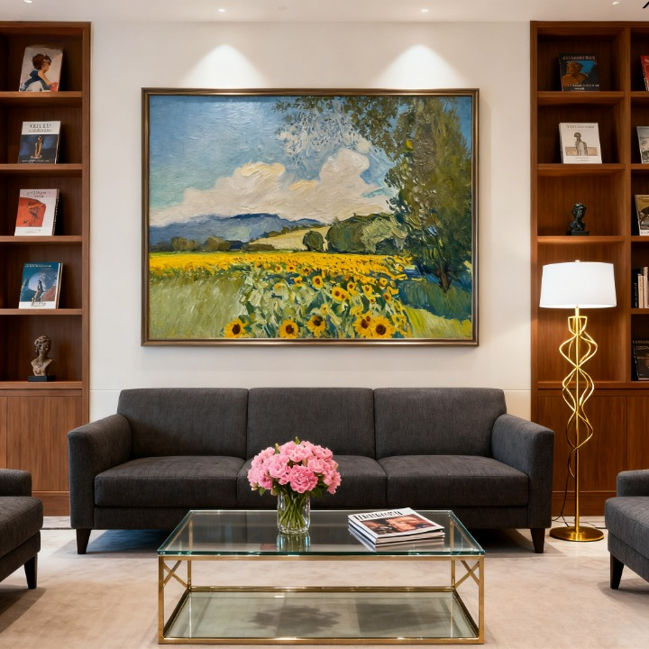 Rhythm of the Agricultural Calendar - oil painting print By Anson Ang HK