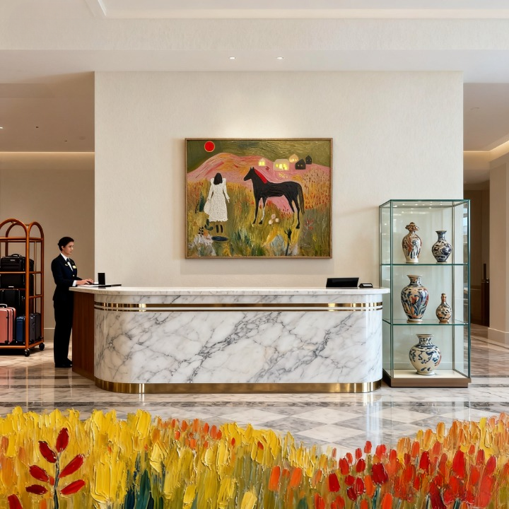 Sanctity of Light Shafts - oil painting print By Anson Ang HK