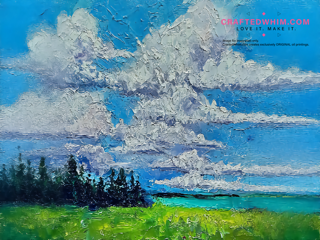 Sedimented Time - oil painting print By Anson Ang HK