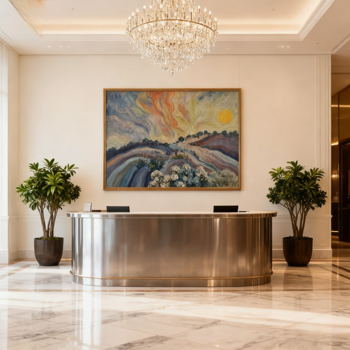 Self-Similarity of an Eddy - oil painting print By Anson Ang HK