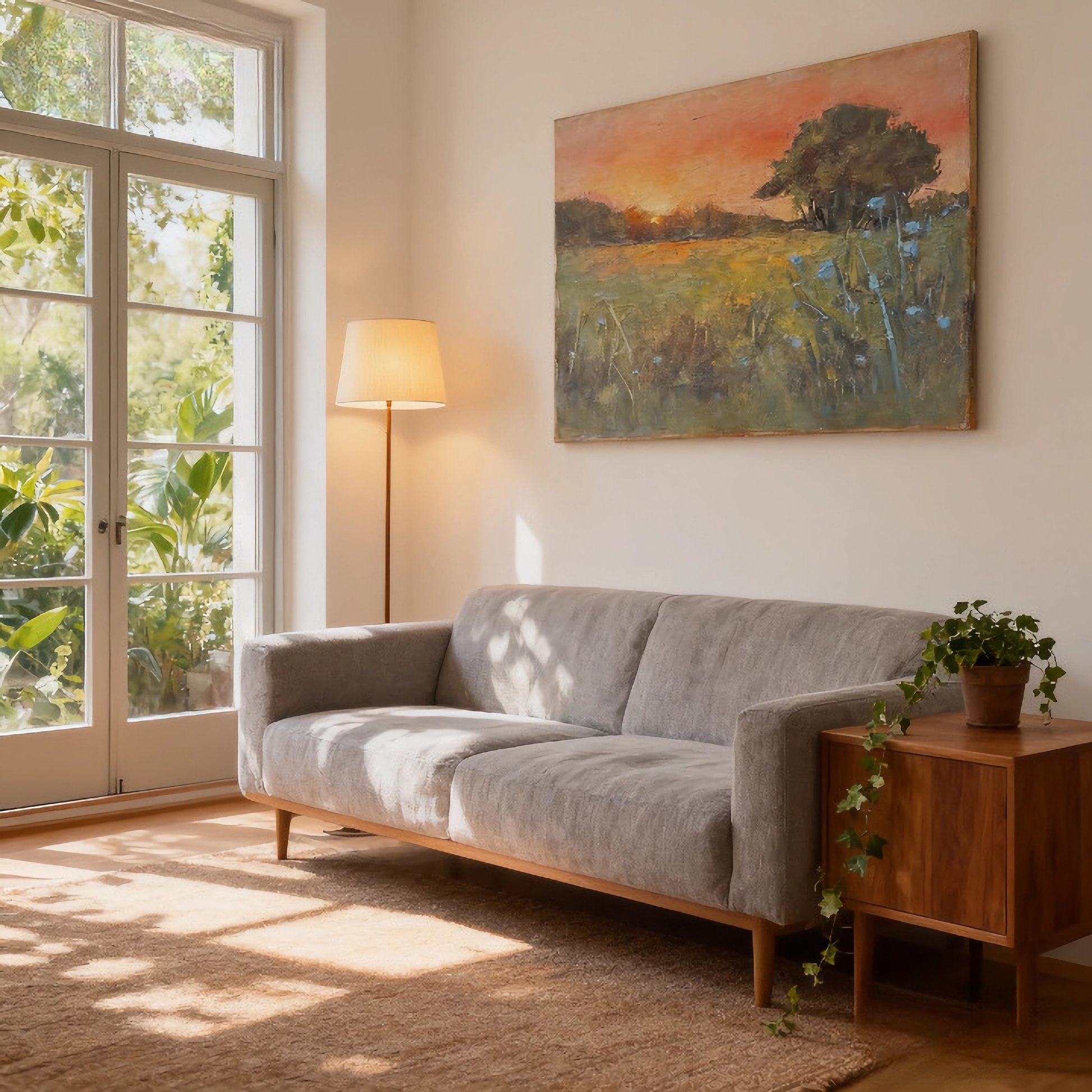 Shadow Length as a Function of Time - oil painting print By Anson Ang HK