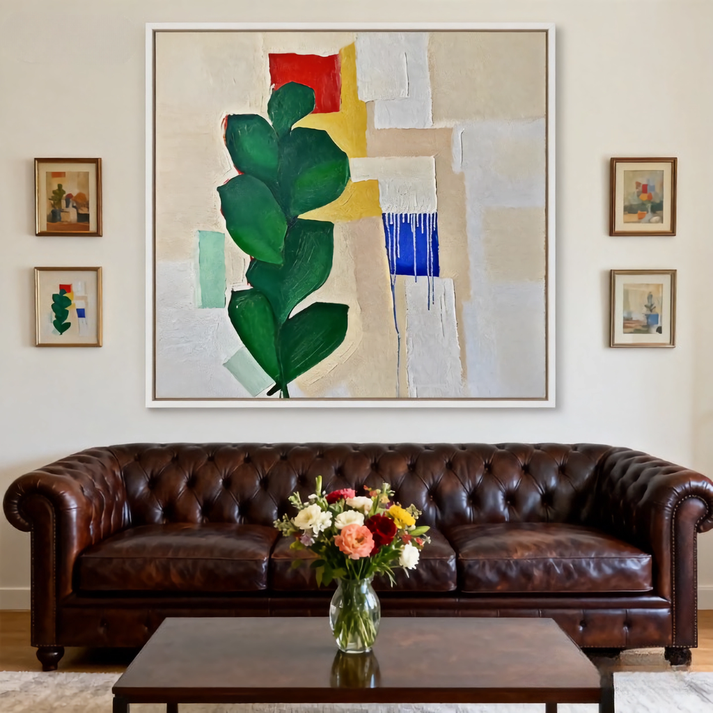 Shy Demarcation - oil painting print By Anson Ang HK