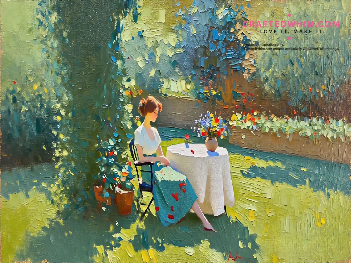 Silence After Harvest - oil painting print By Anson Ang HK