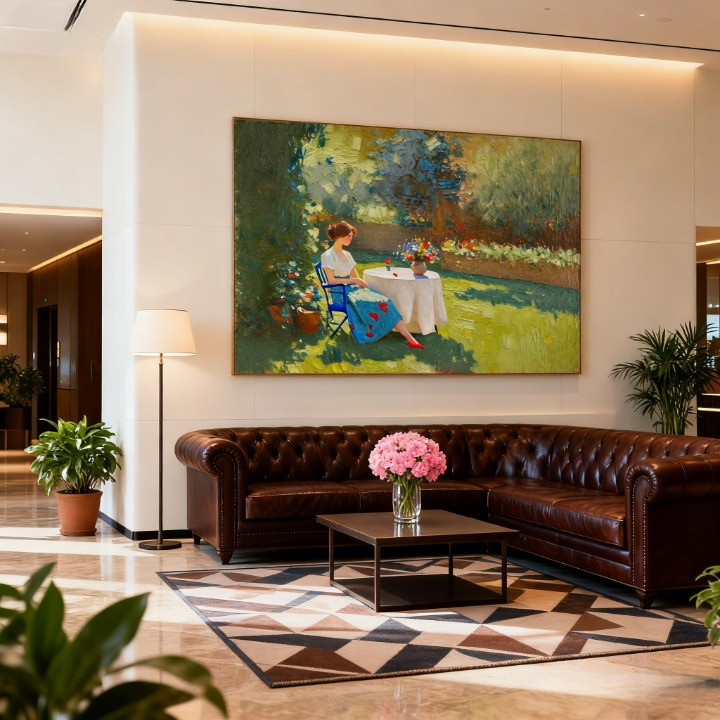 Silence After Harvest - oil painting print By Anson Ang HK