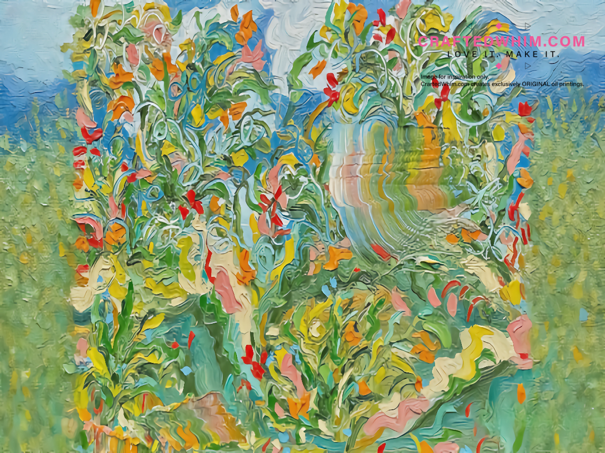 Silent Bloom - oil painting print By Anson Ang HK