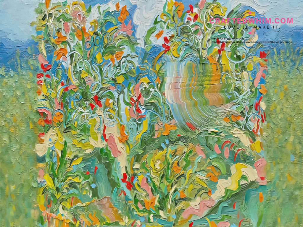 Silent Bloom - oil painting print By Anson Ang HK