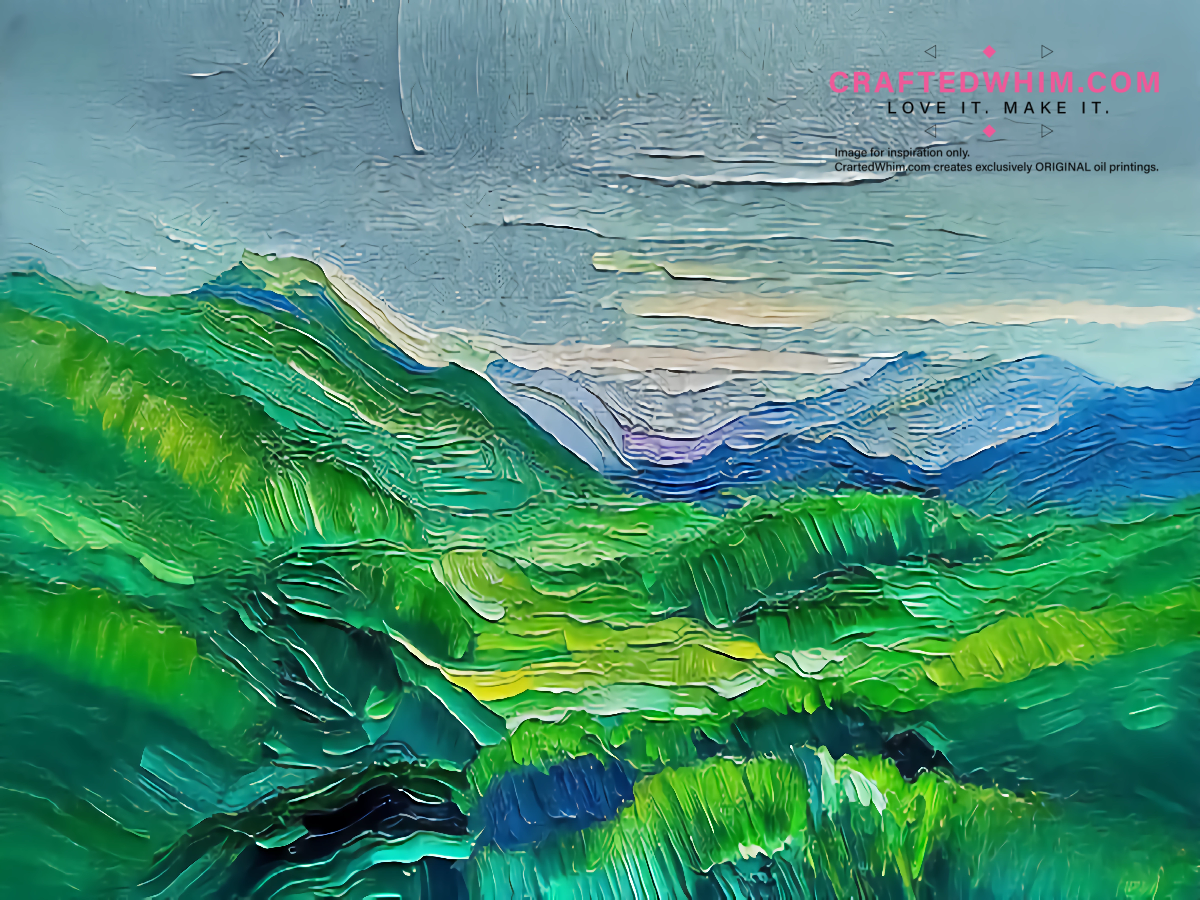 Silent Fault Line - oil painting print By Anson Ang HK