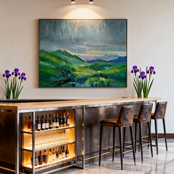 Silent Fault Line - oil painting print By Anson Ang HK