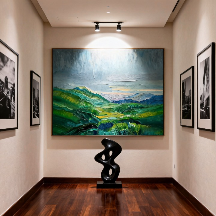 Silent Fault Line - oil painting print By Anson Ang HK