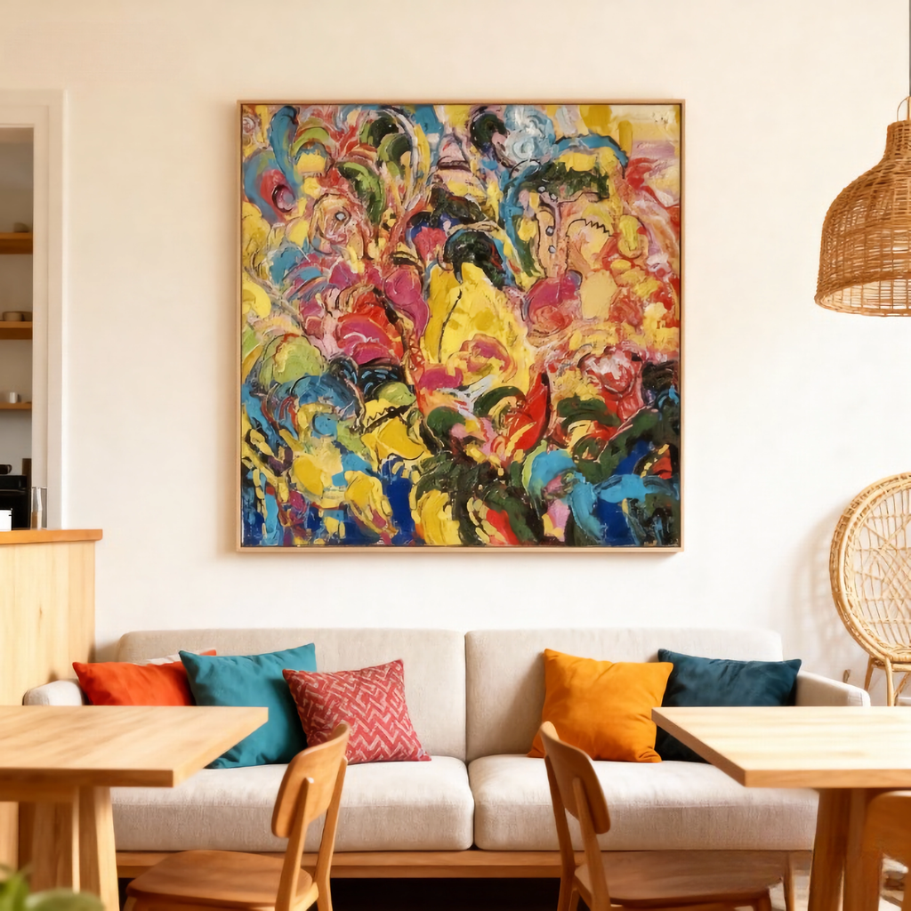 Solipsist Bloom - oil painting print By Anson Ang HK