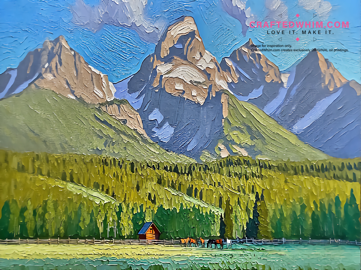 Spreading Aqua - oil painting print By Anson Ang HK