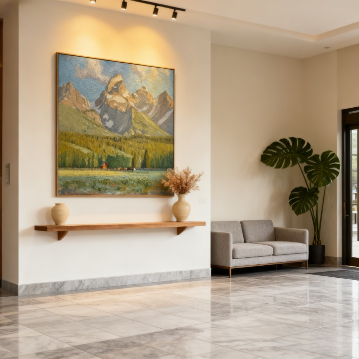 Spreading Aqua - oil painting print By Anson Ang HK