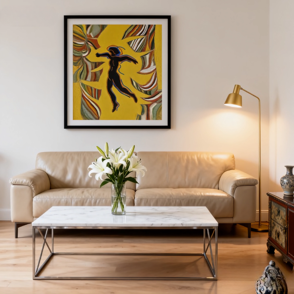 Stardust Stroll - oil painting print By Anson Ang HK