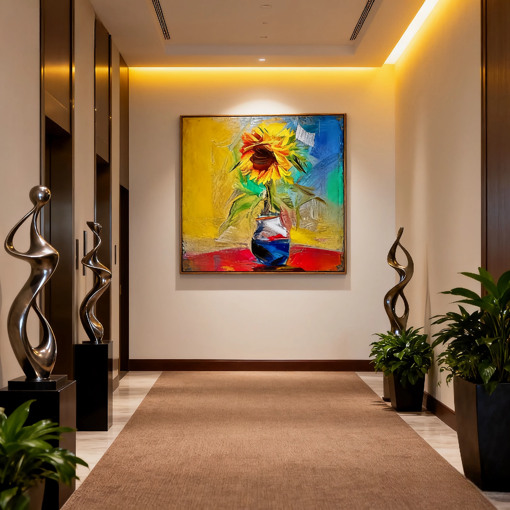 Stationary Dancer - oil painting print By Anson Ang HK