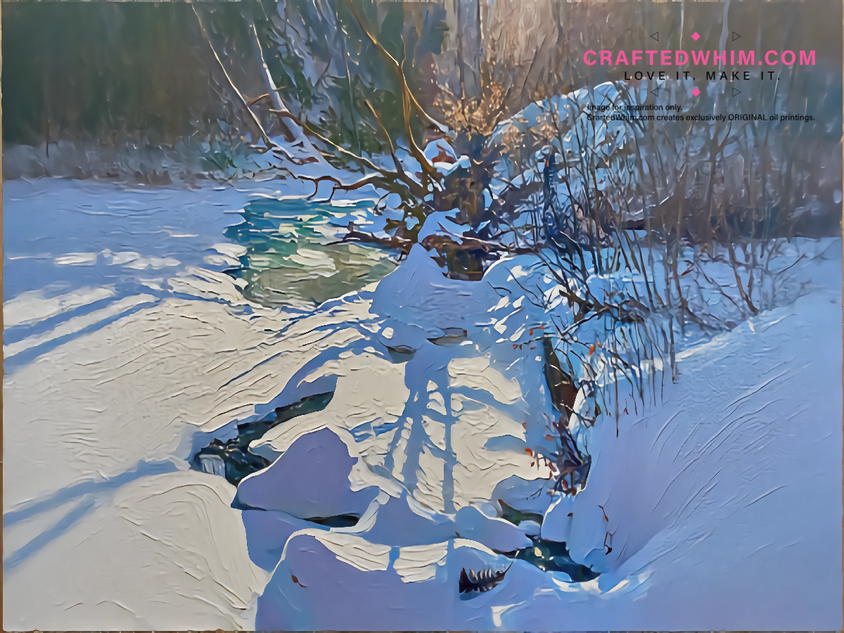 Stochastic Distribution of Light Patches - oil painting print By Anson Ang HK