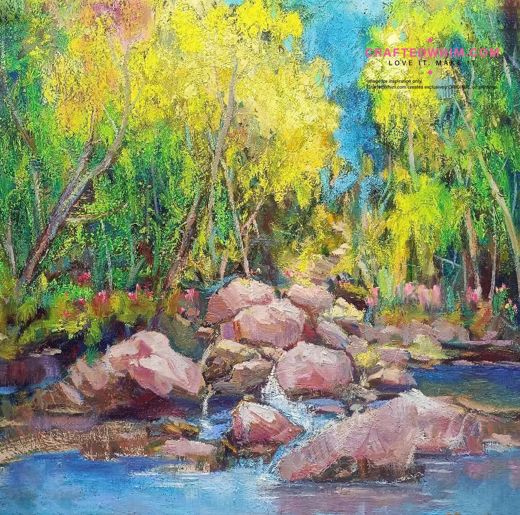 Stratigraphic Dreams - oil painting print By Anson Ang HK