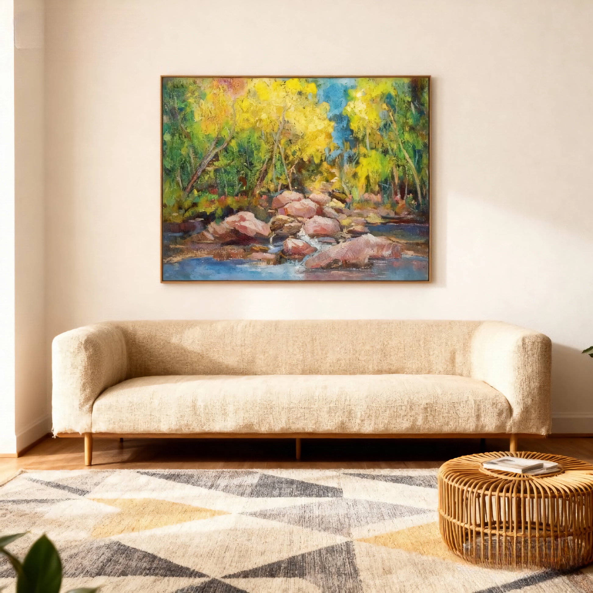 Stratigraphic Dreams - oil painting print By Anson Ang HK