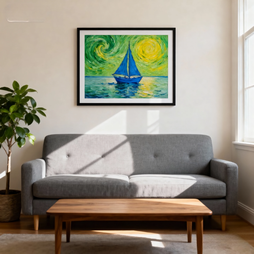 Tipping Point of the Biome - oil painting print By Anson Ang HK