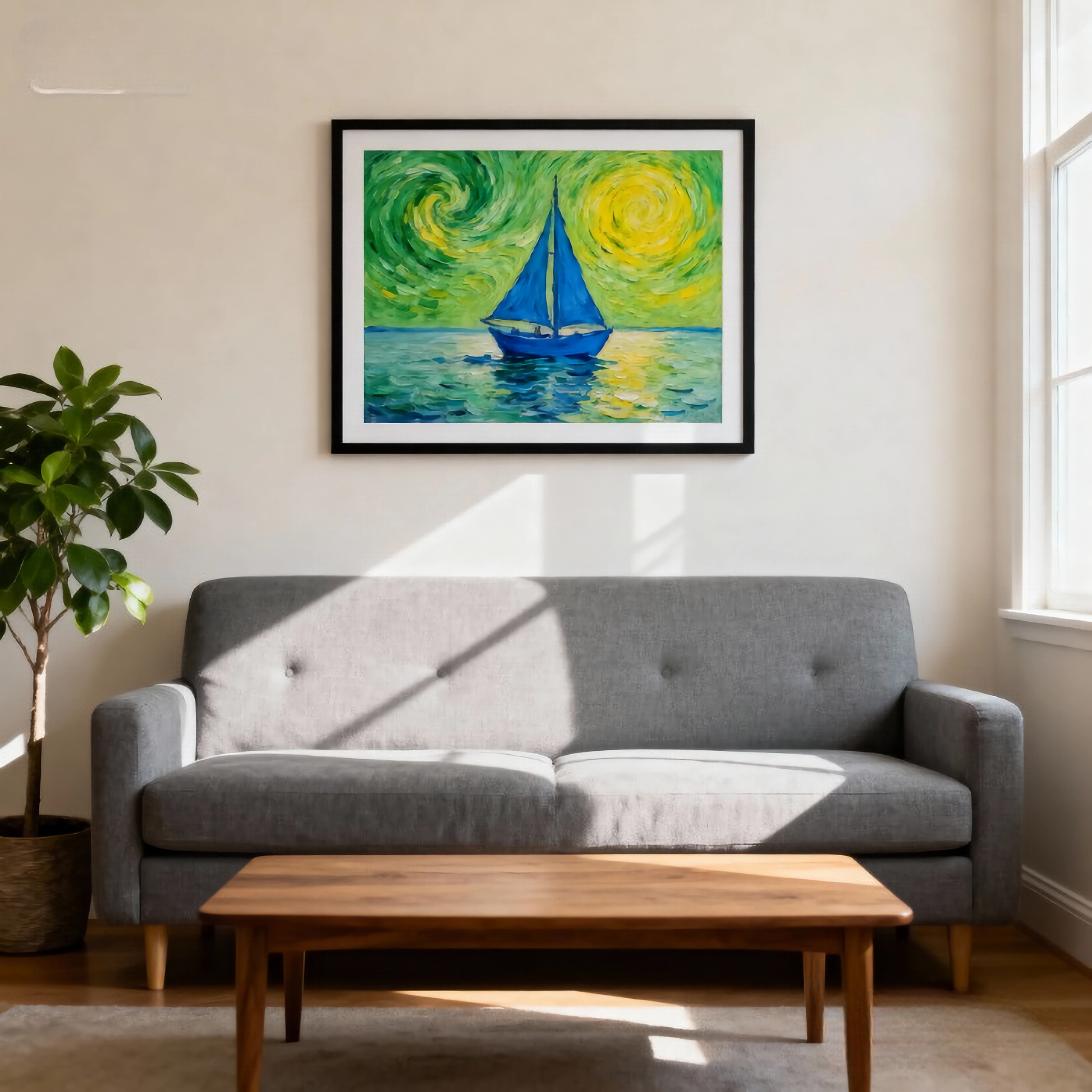 Tipping Point of the Biome - oil painting print By Anson Ang HK