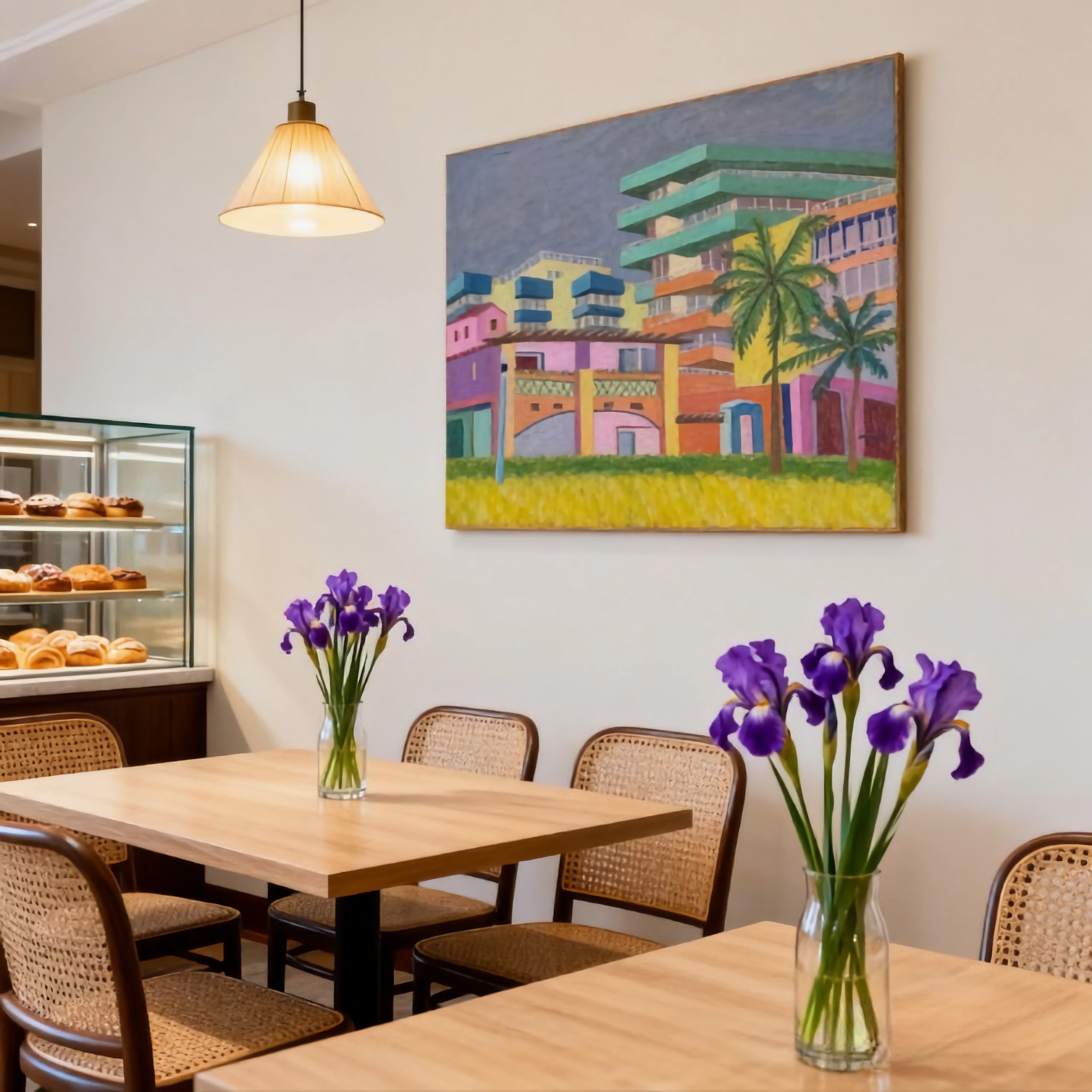 Topology of Country Paths - oil painting print By Anson Ang HK