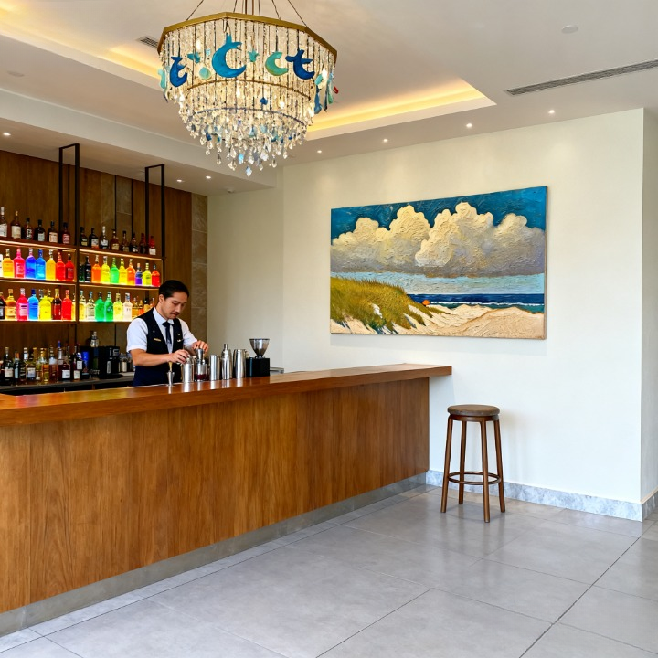 Topology of the Ridge - oil painting print By Anson Ang HK