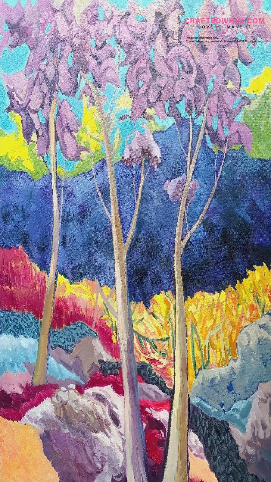 Triune Cambium - oil painting print By Anson Ang HK