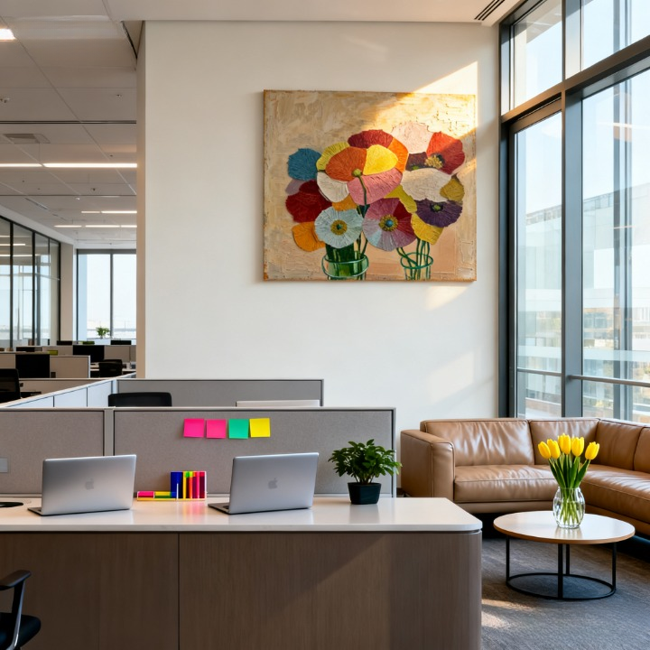 Universe of the Pistil - oil painting print By Anson Ang HK