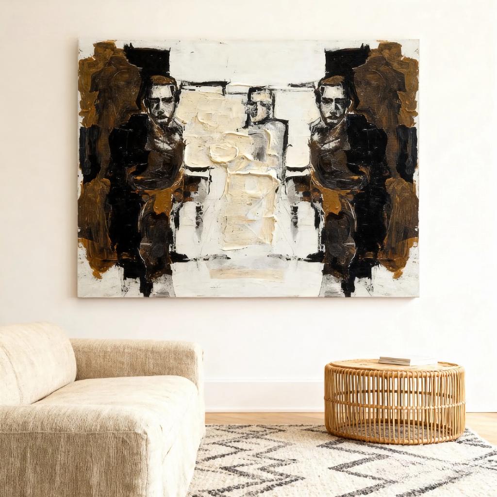 Velatura Fissures - oil painting print By Anson Ang HK