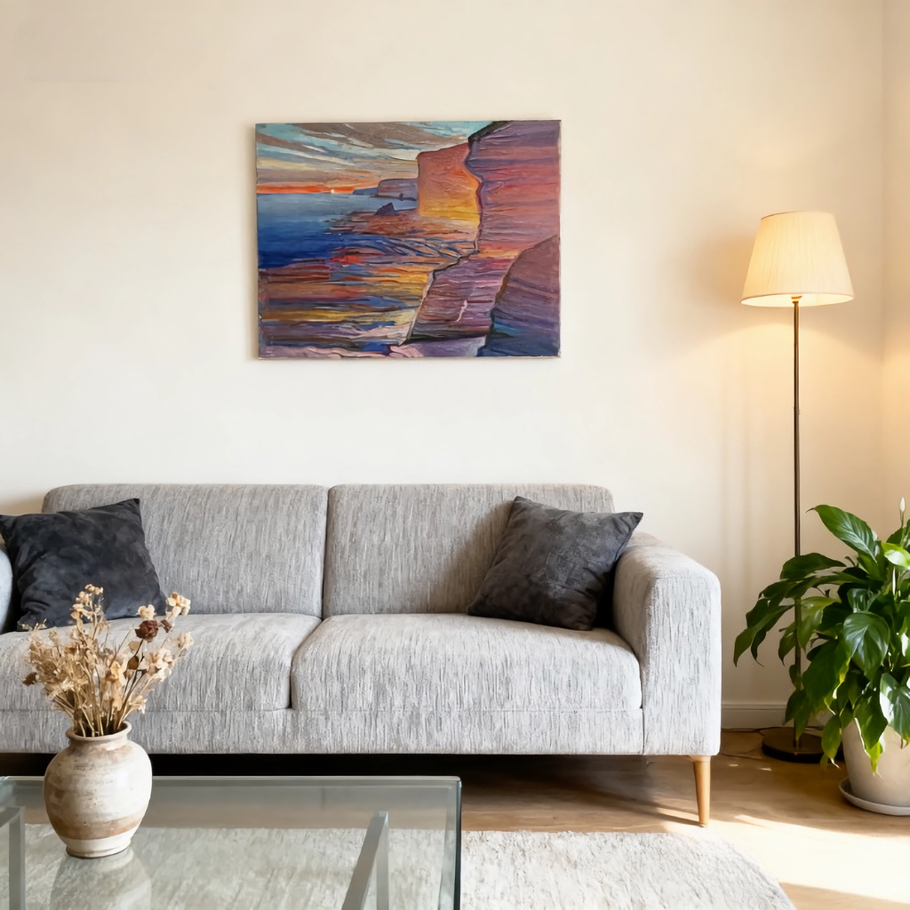 Violet Whisper - oil painting print By Anson Ang HK