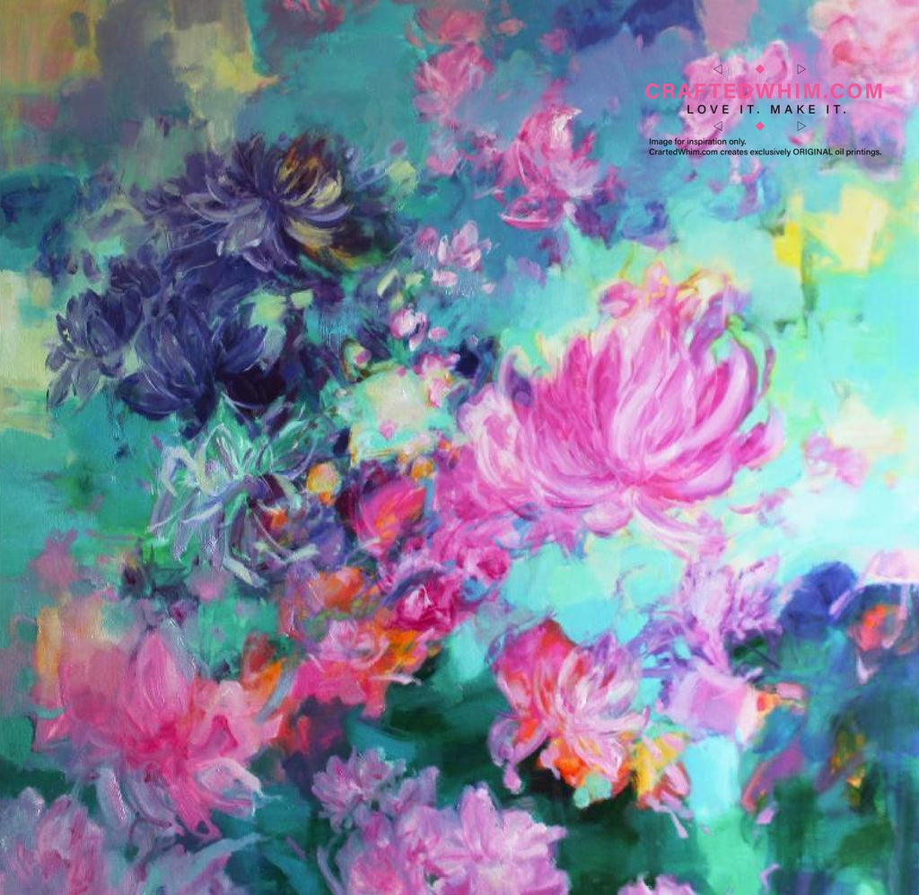 Void Petals - oil painting print By Anson Ang HK