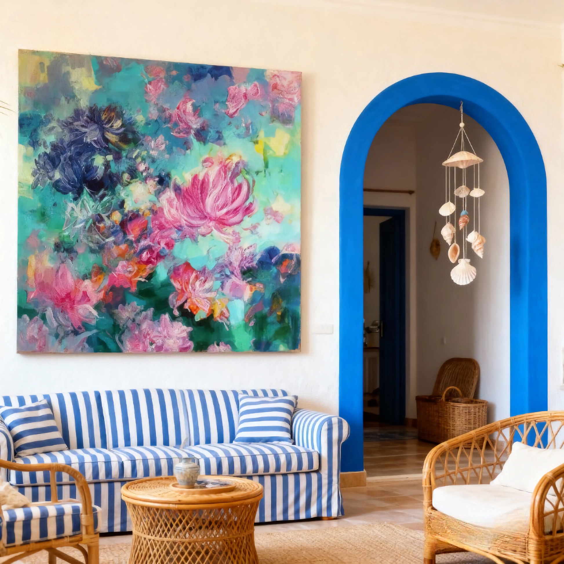 Void Petals - oil painting print By Anson Ang HK