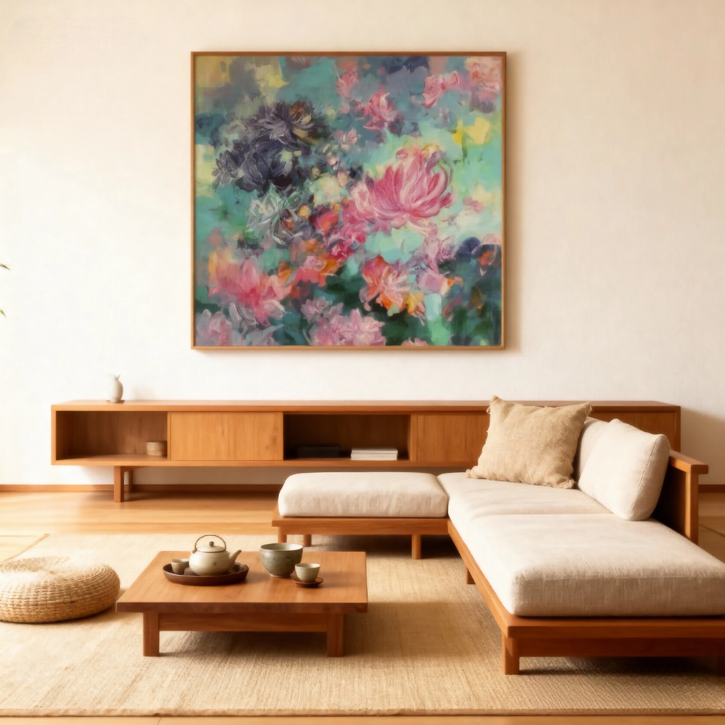 Void Petals - oil painting print By Anson Ang HK
