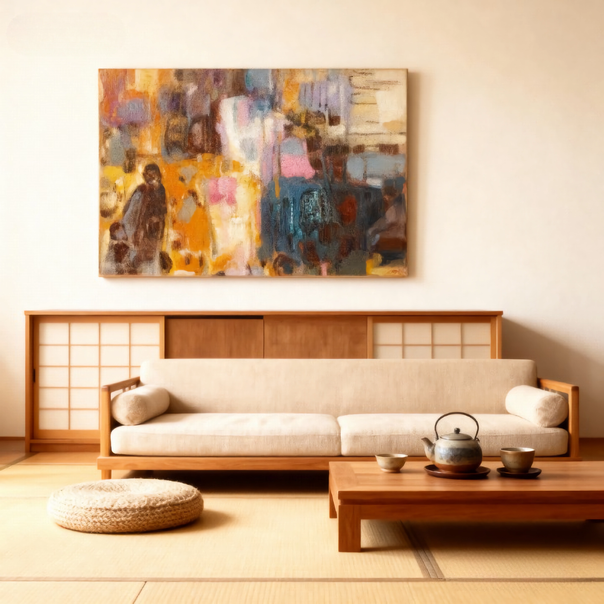 Void Topology - oil painting print By Anson Ang HK